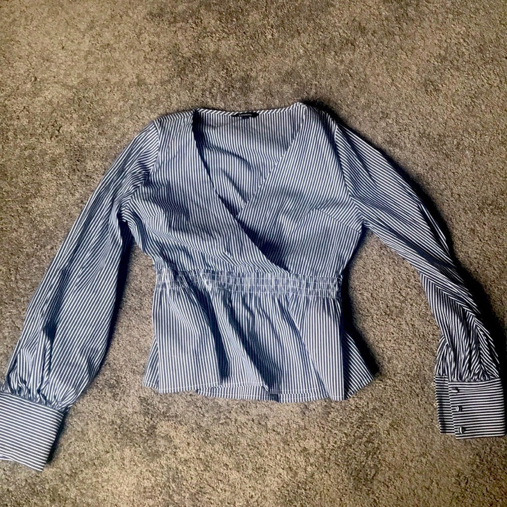 Blue stripped blouse